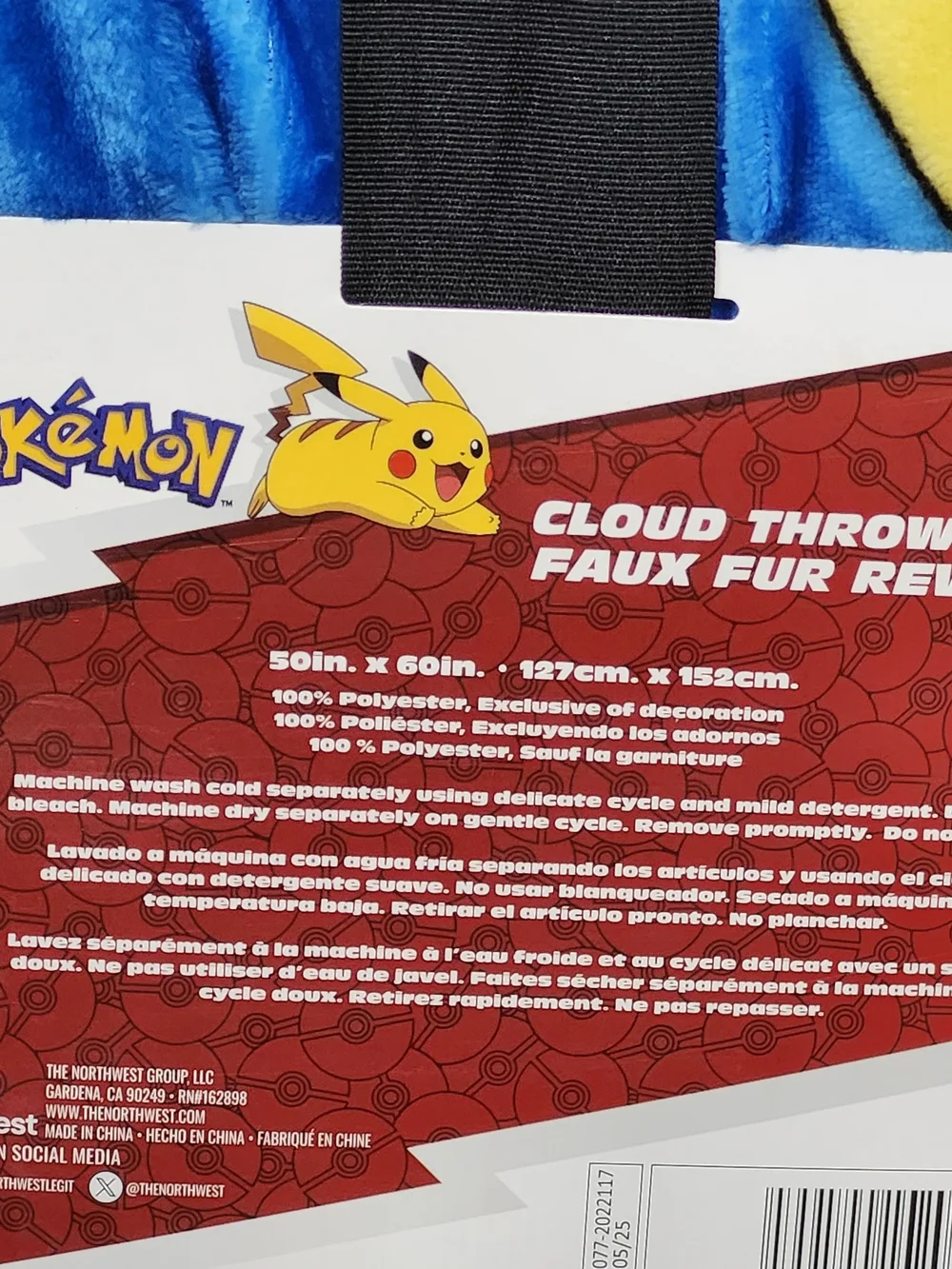 Pokemon Pikachu Plush Throw Blanket Cozy Kids Bed Play Lounge  Character